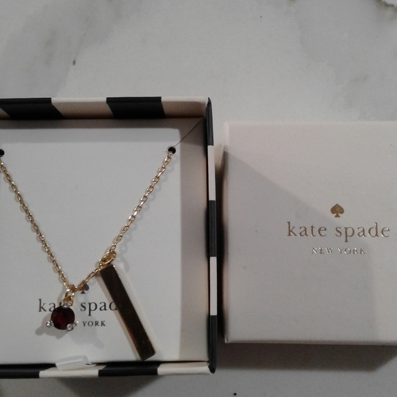 Garnet January Birthstone Necklace Kate 